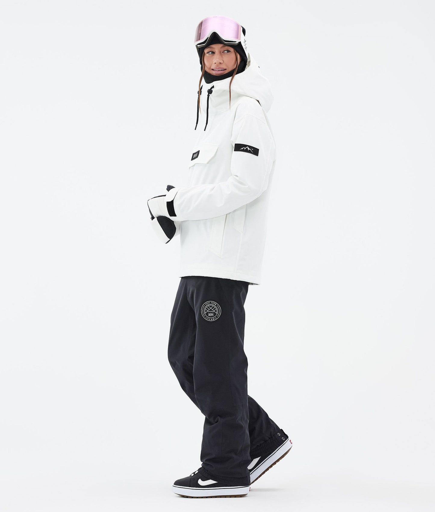 Snowboard Jacket Women Portrait Whitish