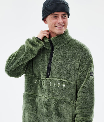 Fleece Sweater Men Moss Green