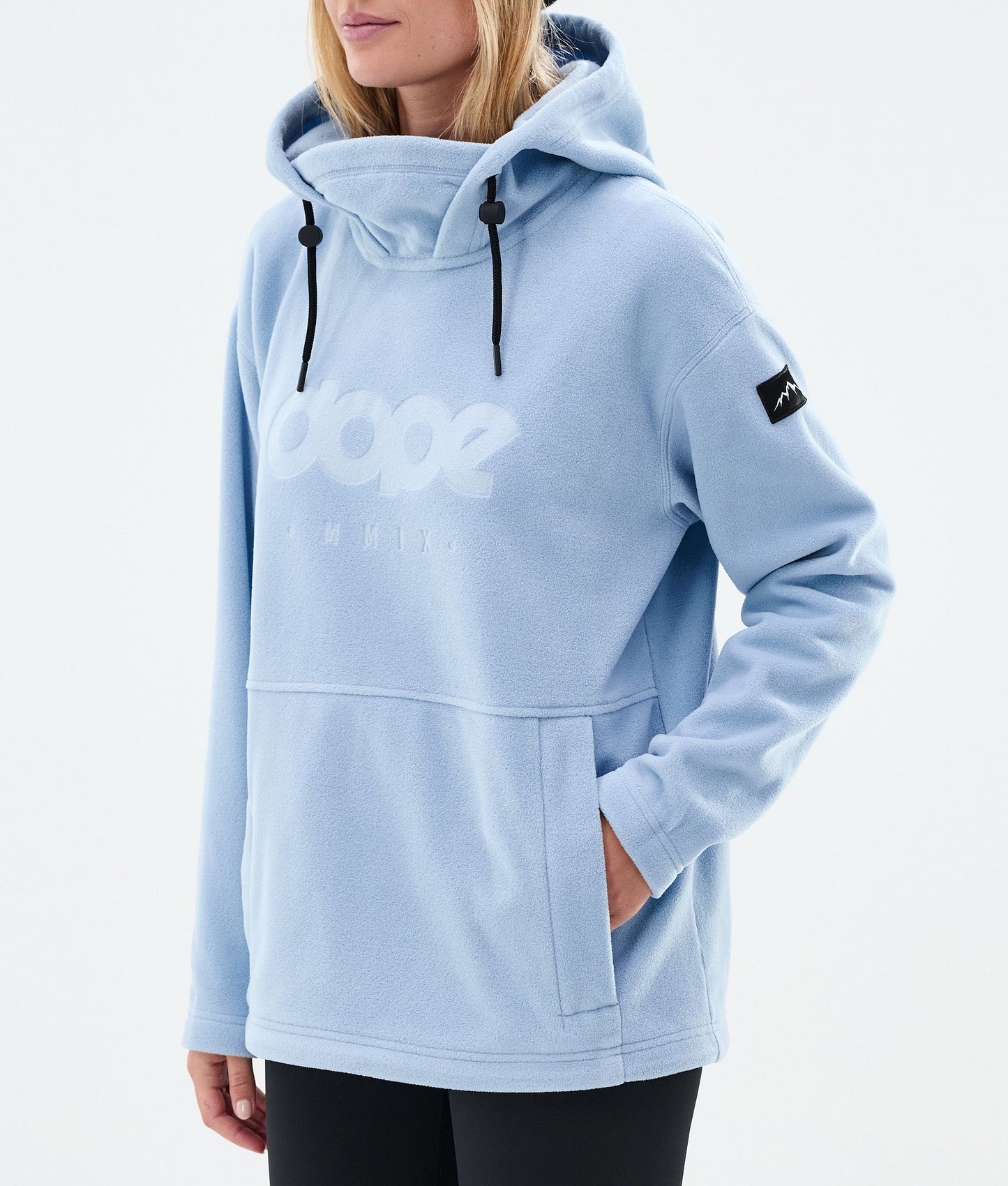 Fleece Hoodie Women Light Blue
