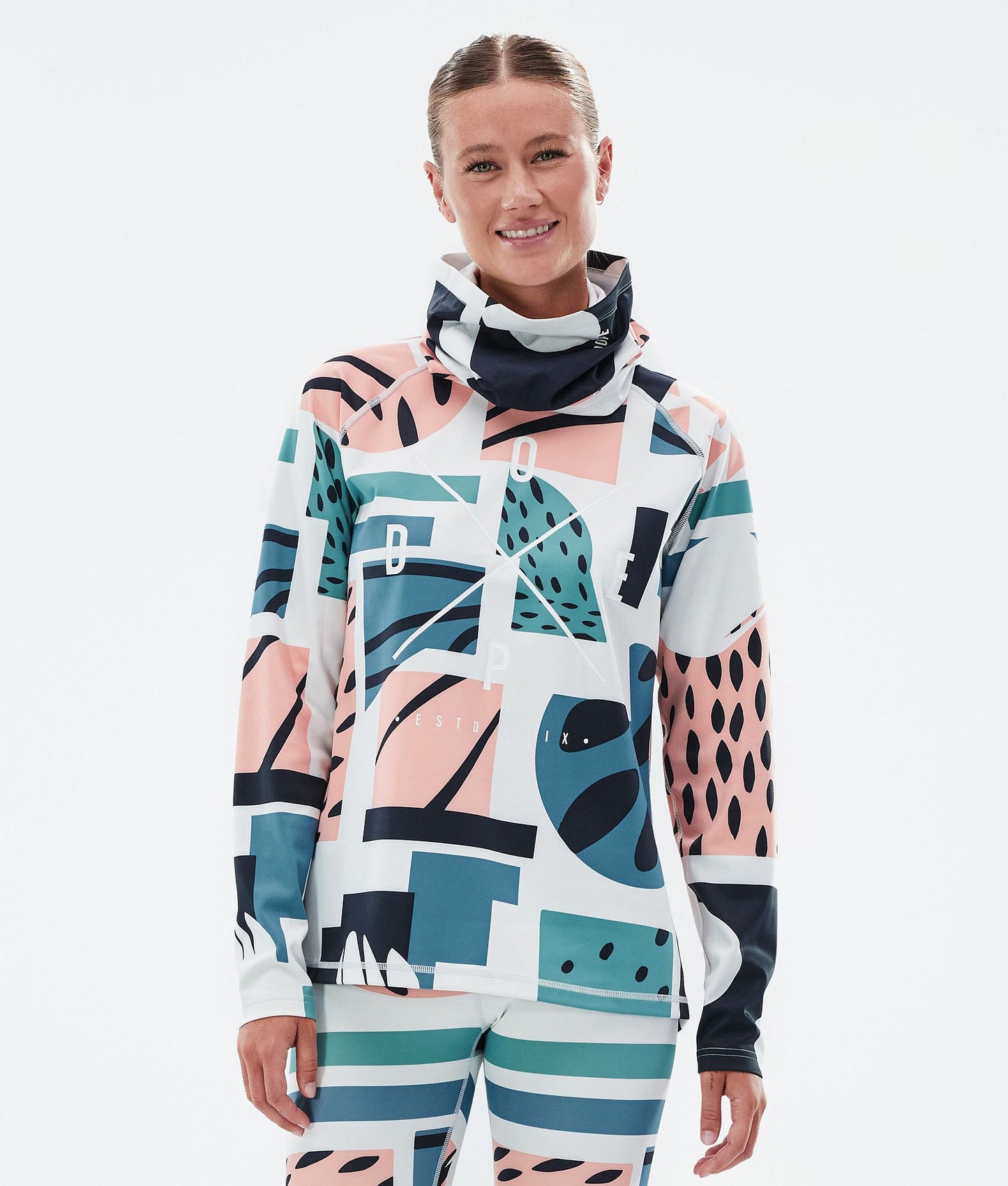 Base Layer Top Women 2X-Up Spray Green Grape