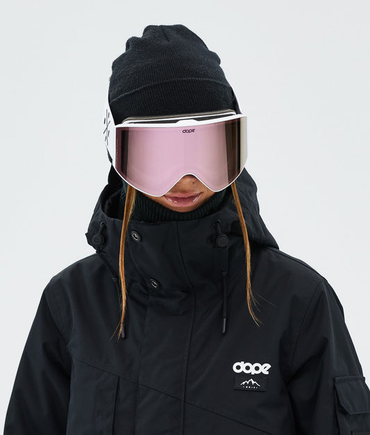 Ski Goggles White/Champagne Mirror