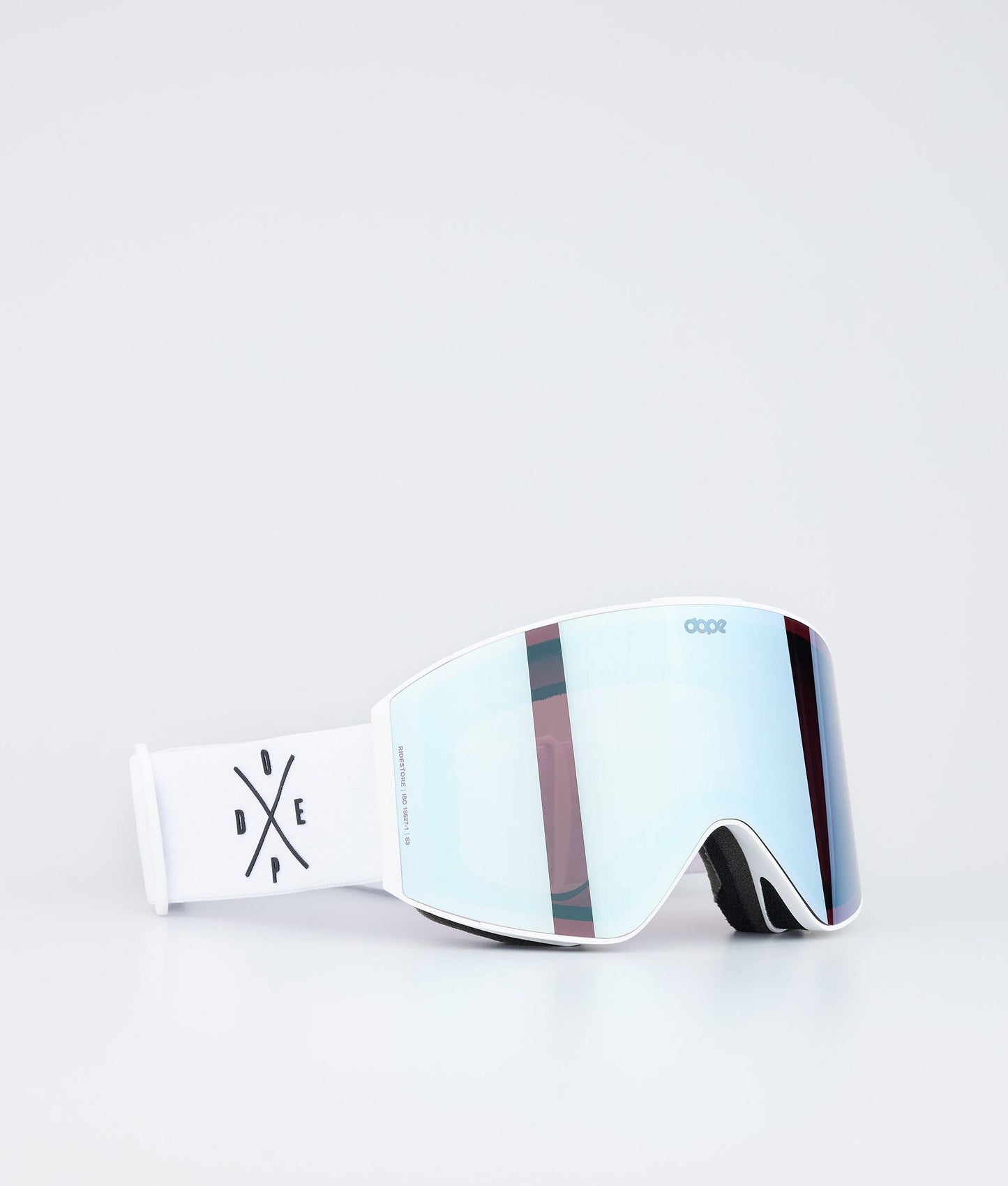 Ski Goggles Black/Red Mirror