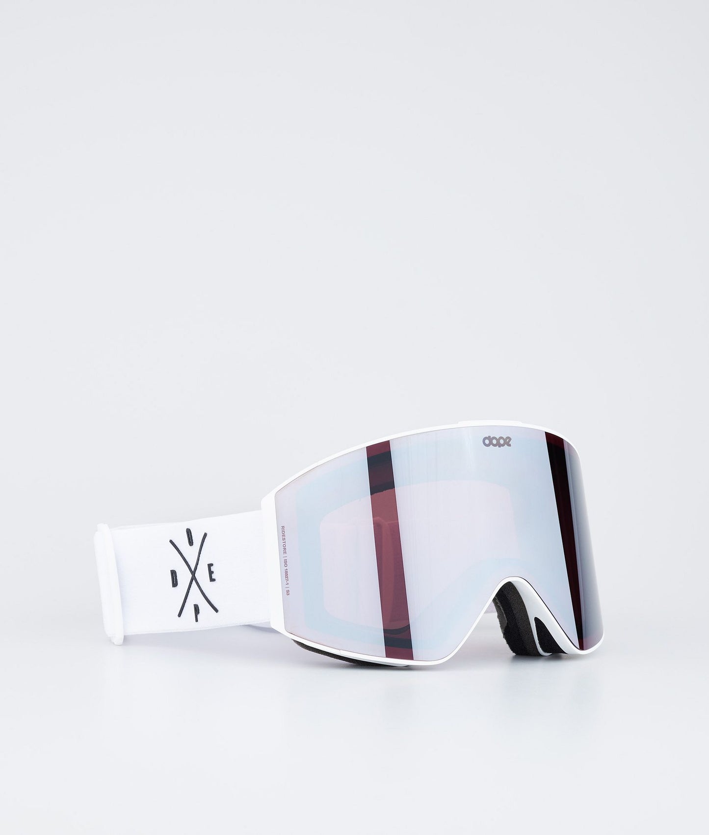 Ski Goggles Black/Silver Mirror