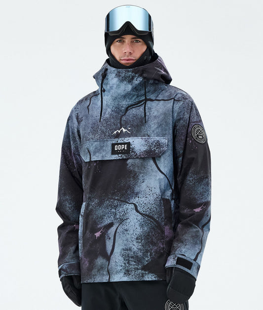 Snowboard Jacket Men Jungle Purple