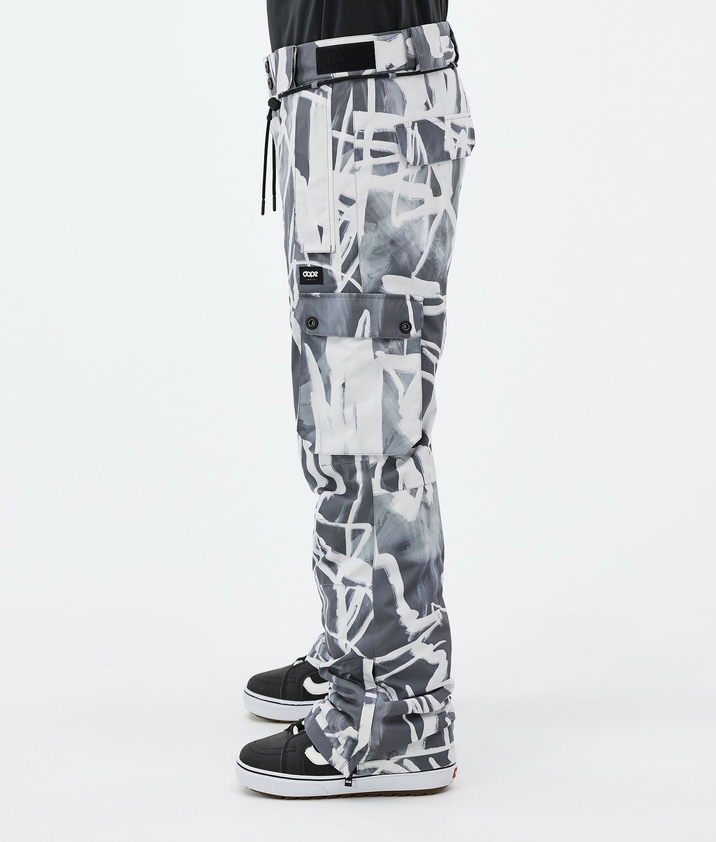 Snowboard Pants Men Scribble Black