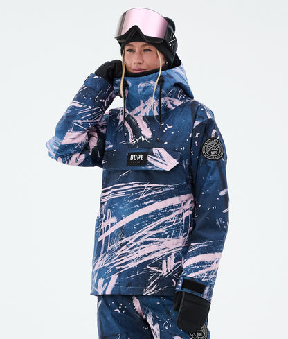 Snowboard Jacket Women Portrait Whitish