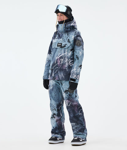 Snowboard Jacket Women Punk Blue