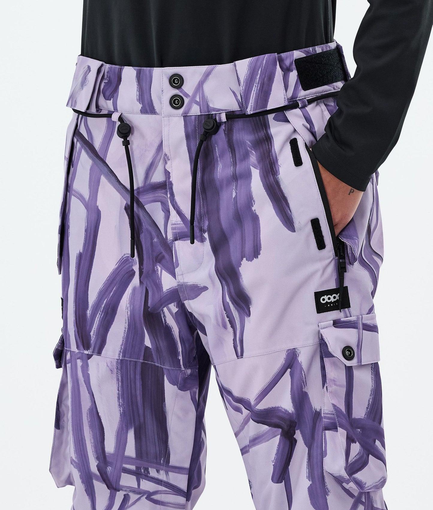 Snowboard Pants Women Scribble Purple