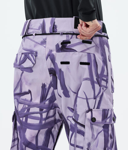 Snowboard Pants Women Scribble Purple
