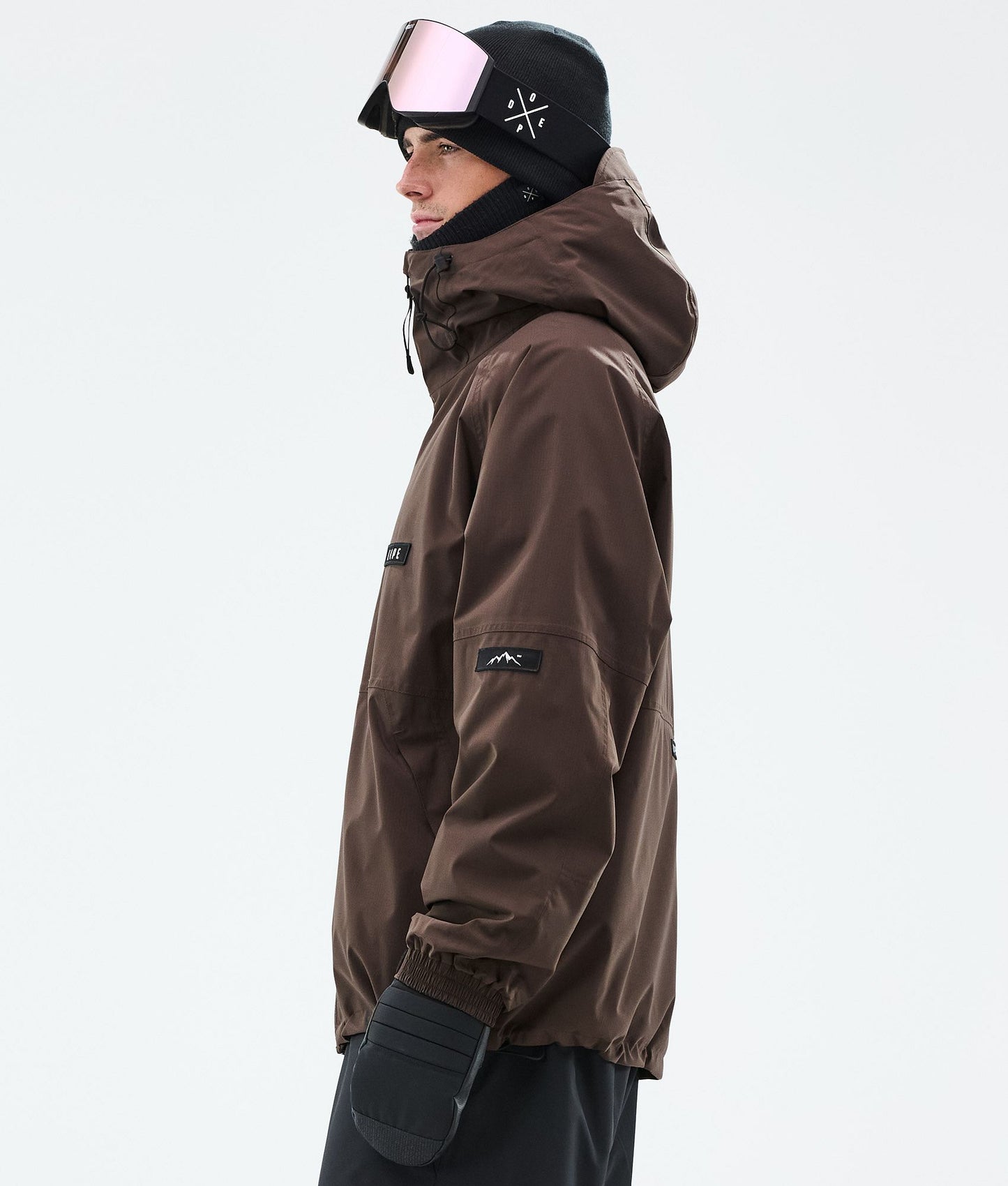 Snowboard Jacket Men Dark Brown