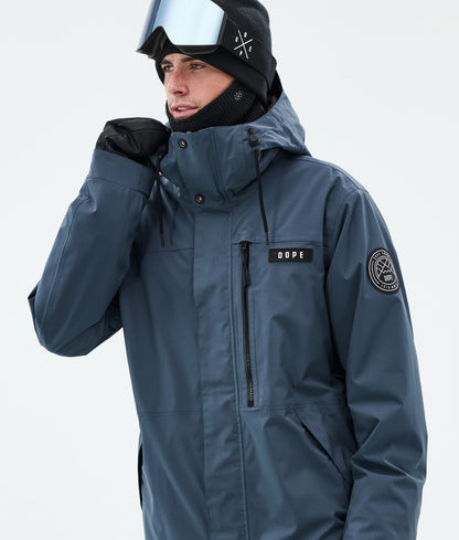 Snowboard Jacket Men Metal Blue