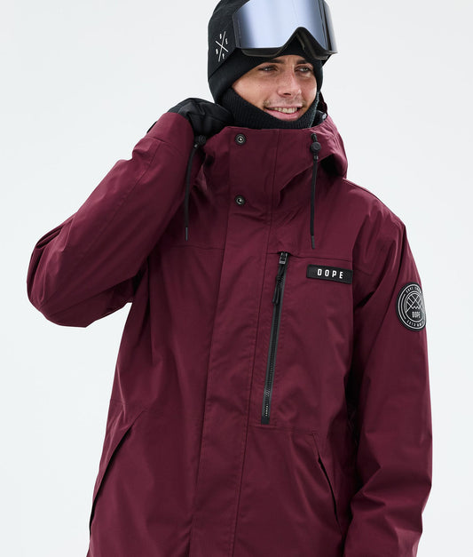 Snowboard Jacket Men Burgundy