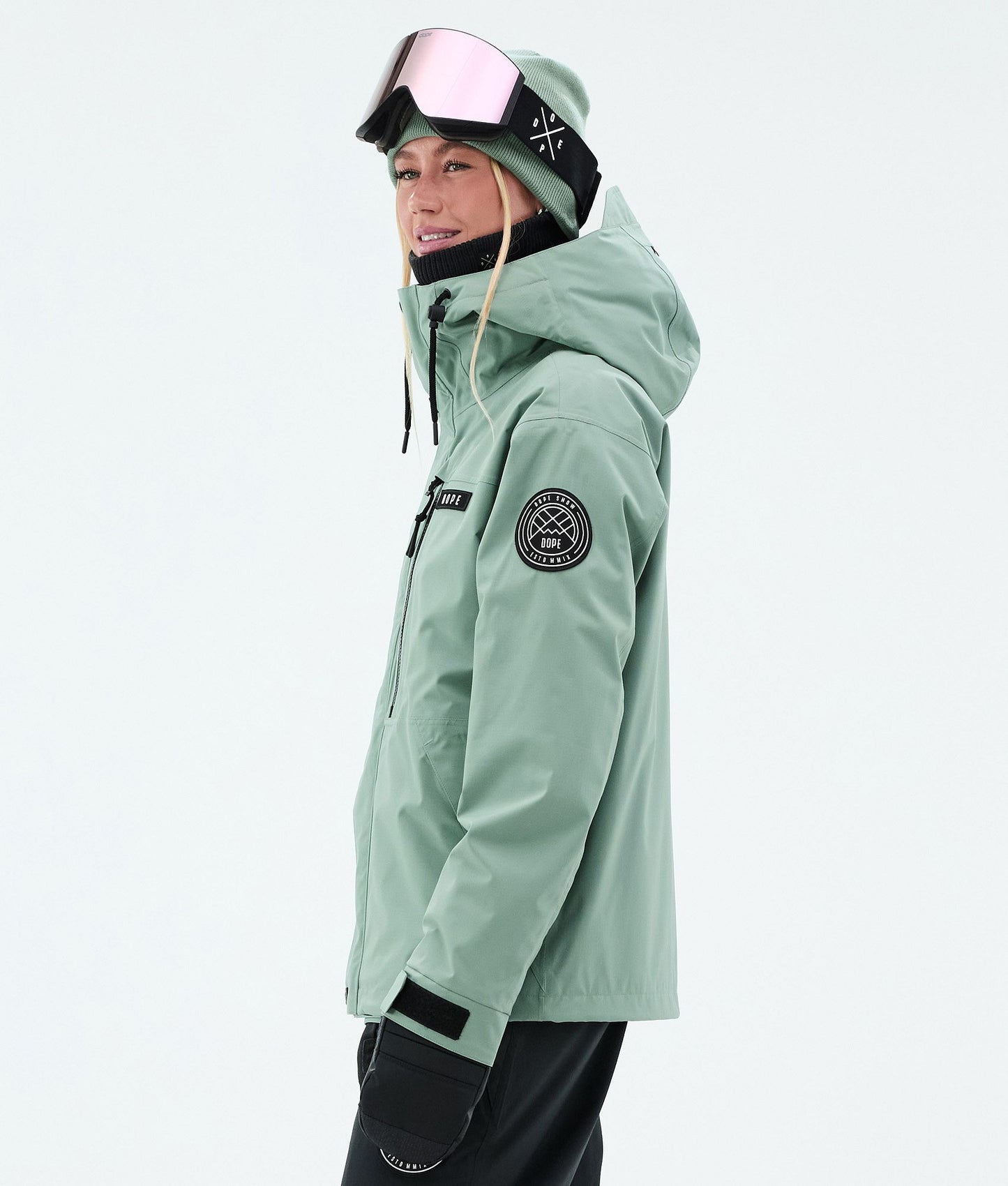 Snowboard Jacket Women Faded Green