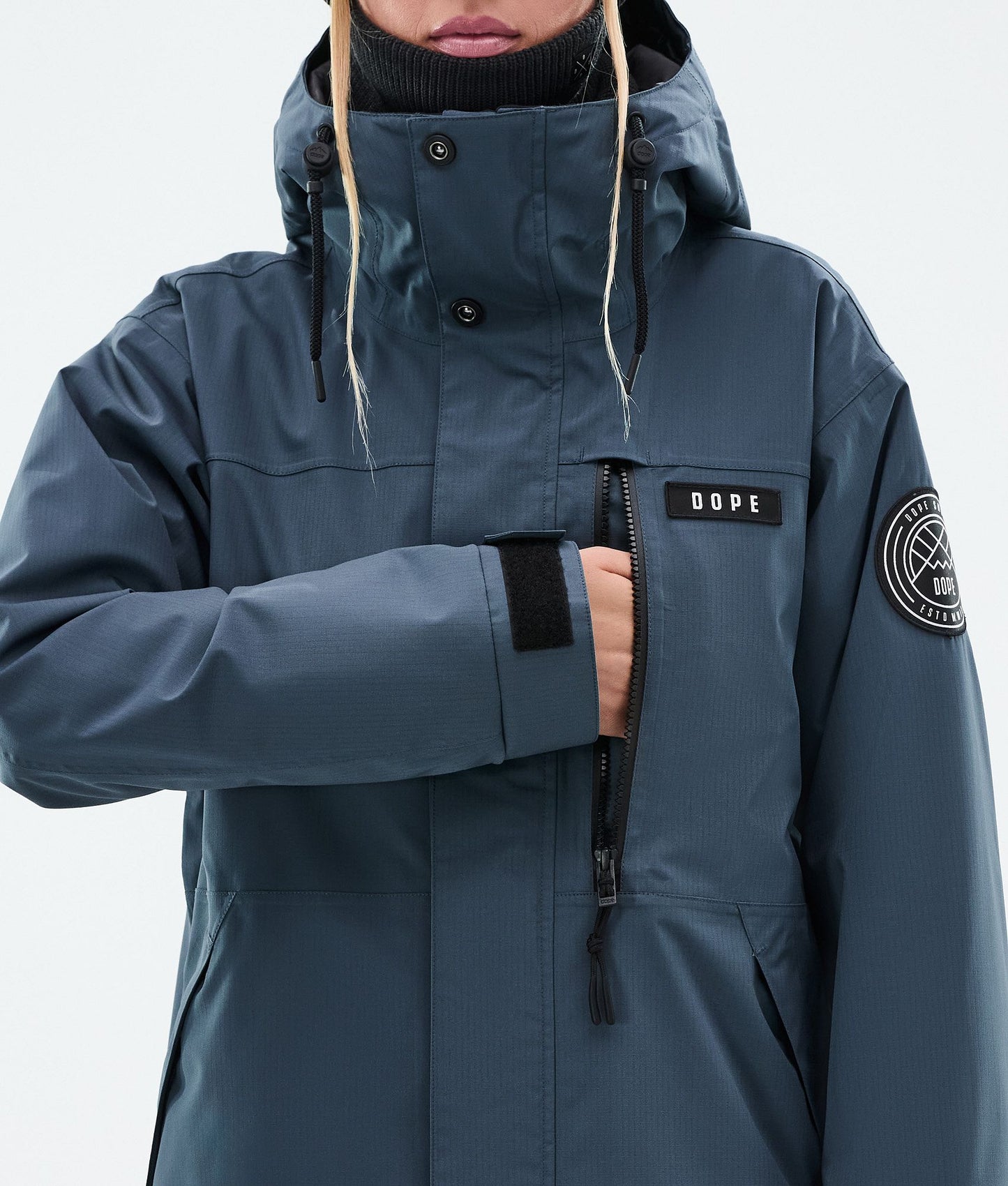 Snowboard Jacket Women Metal Blue