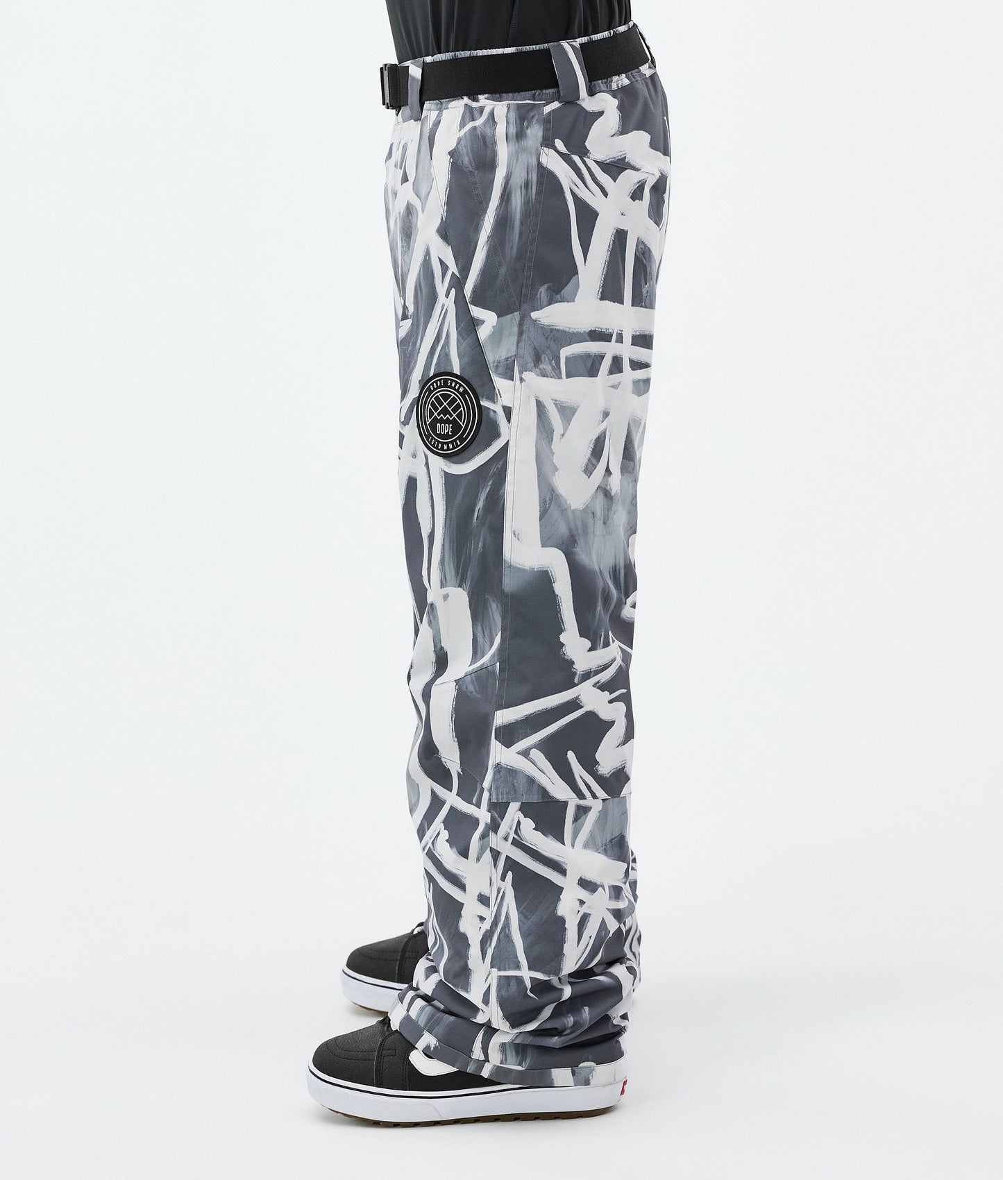 Snowboard Pants Men Scribble Black