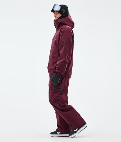 Snowboard Jacket Men Burgundy