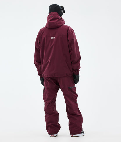 Snowboard Jacket Men Burgundy