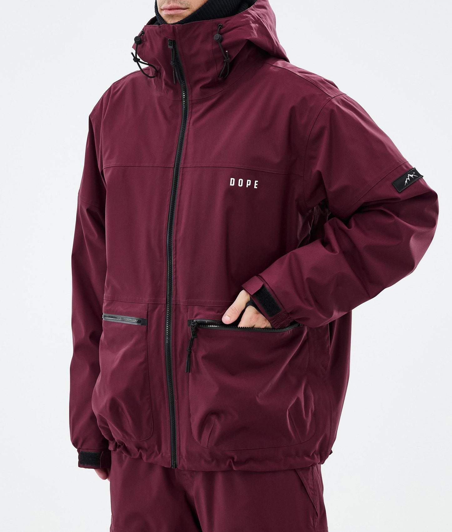 Snowboard Jacket Men Burgundy