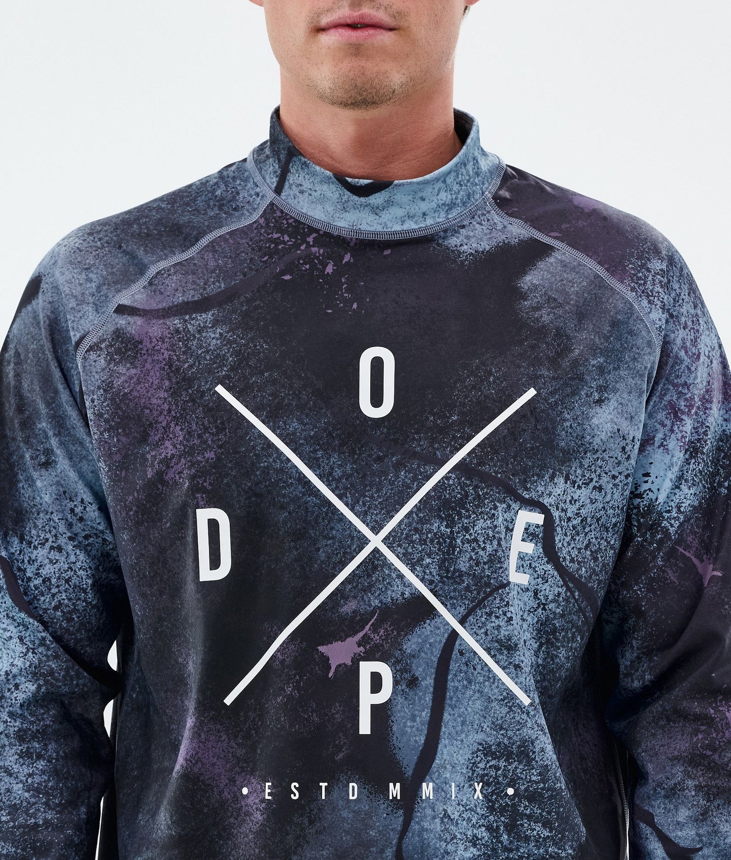 Base Layer Top Men 2X-Up Jungle Purple