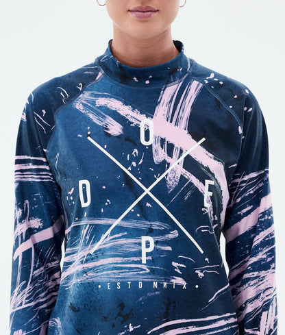 Base Layer Top Women 2X-Up Carvings Pink