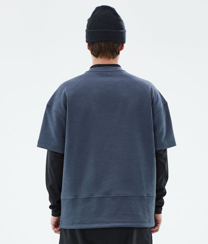 Fleece Sweater Men Metal Blue