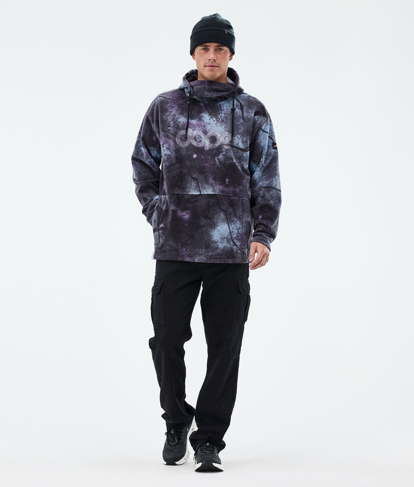 Fleece Hoodie Men Jungle Purple