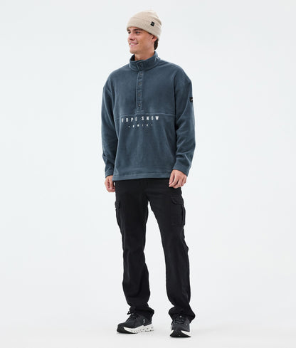 Fleece Sweater Men Metal Blue