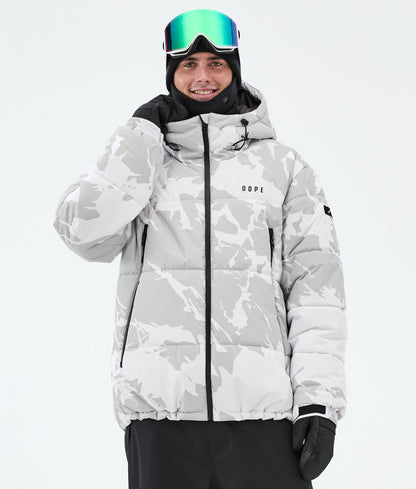 Snowboard Jacket Men Grey Camo