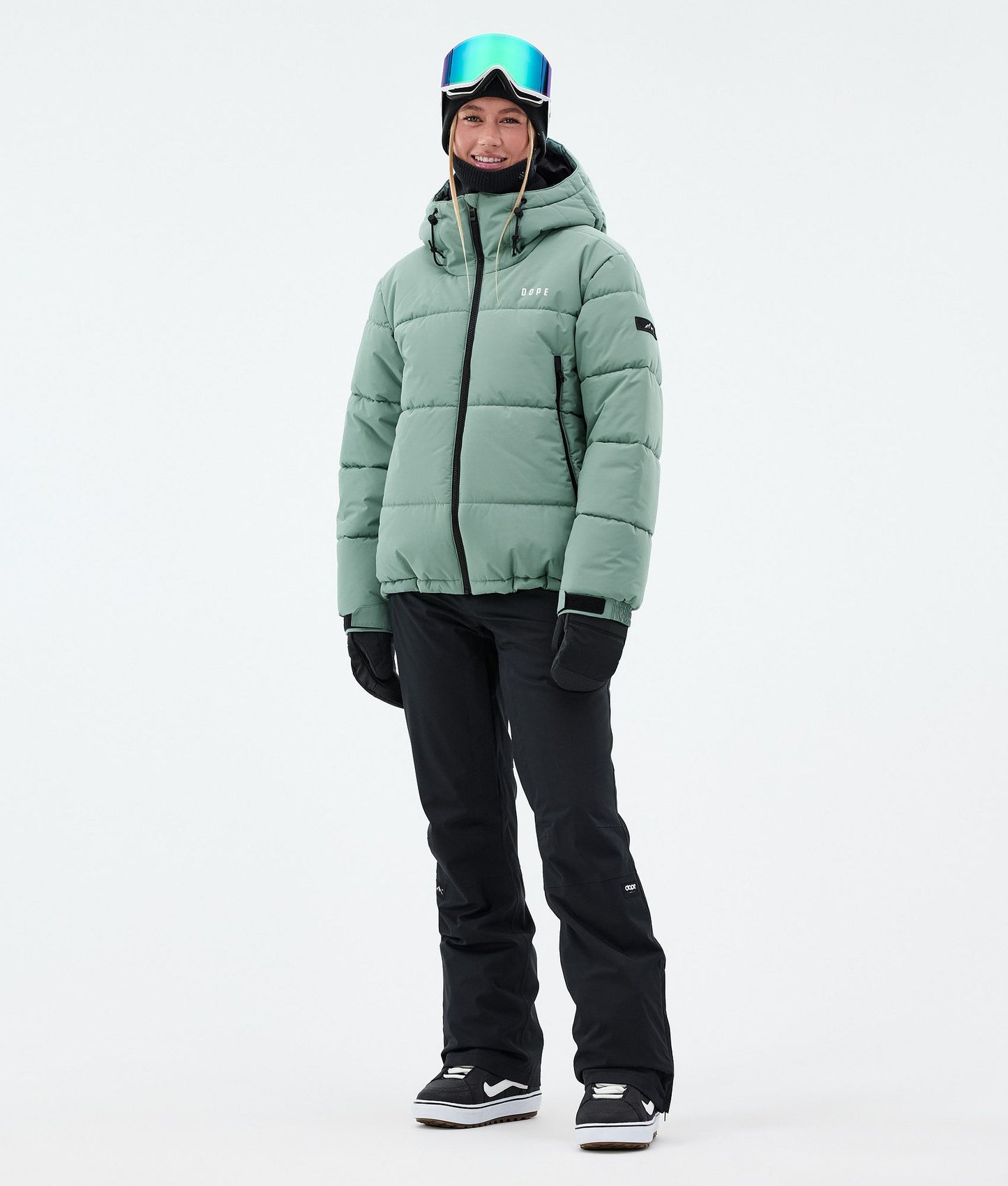 Snowboard Jacket Women Faded Green
