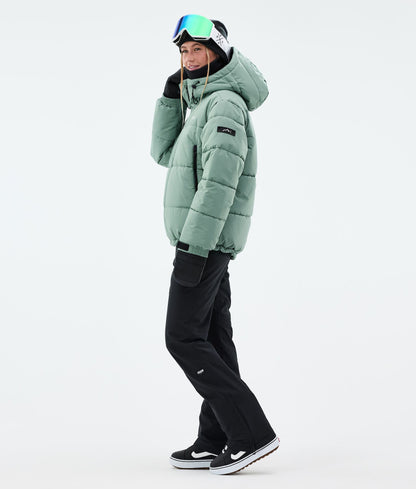 Snowboard Jacket Women Faded Green